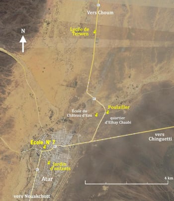 Carte de l'Adrar